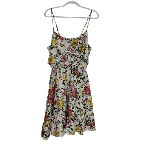 Floral Print Sundress Size XL Spaghetti Strap Summer Dress Sexy Boho Western Hot - Picture 1 of 5